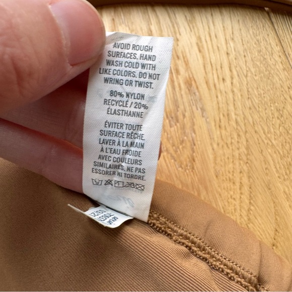 Aerie Ruched Bandeau Bikini Top, tan colour size XS - Picture 6 of 13